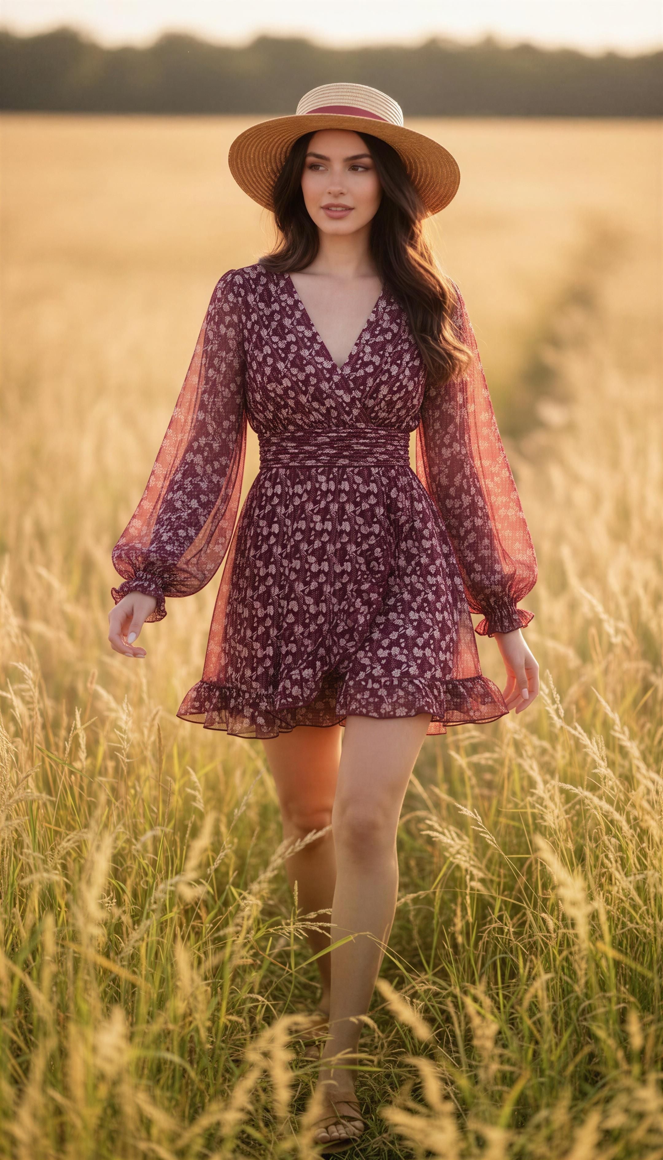 Vestido Élan floral mini