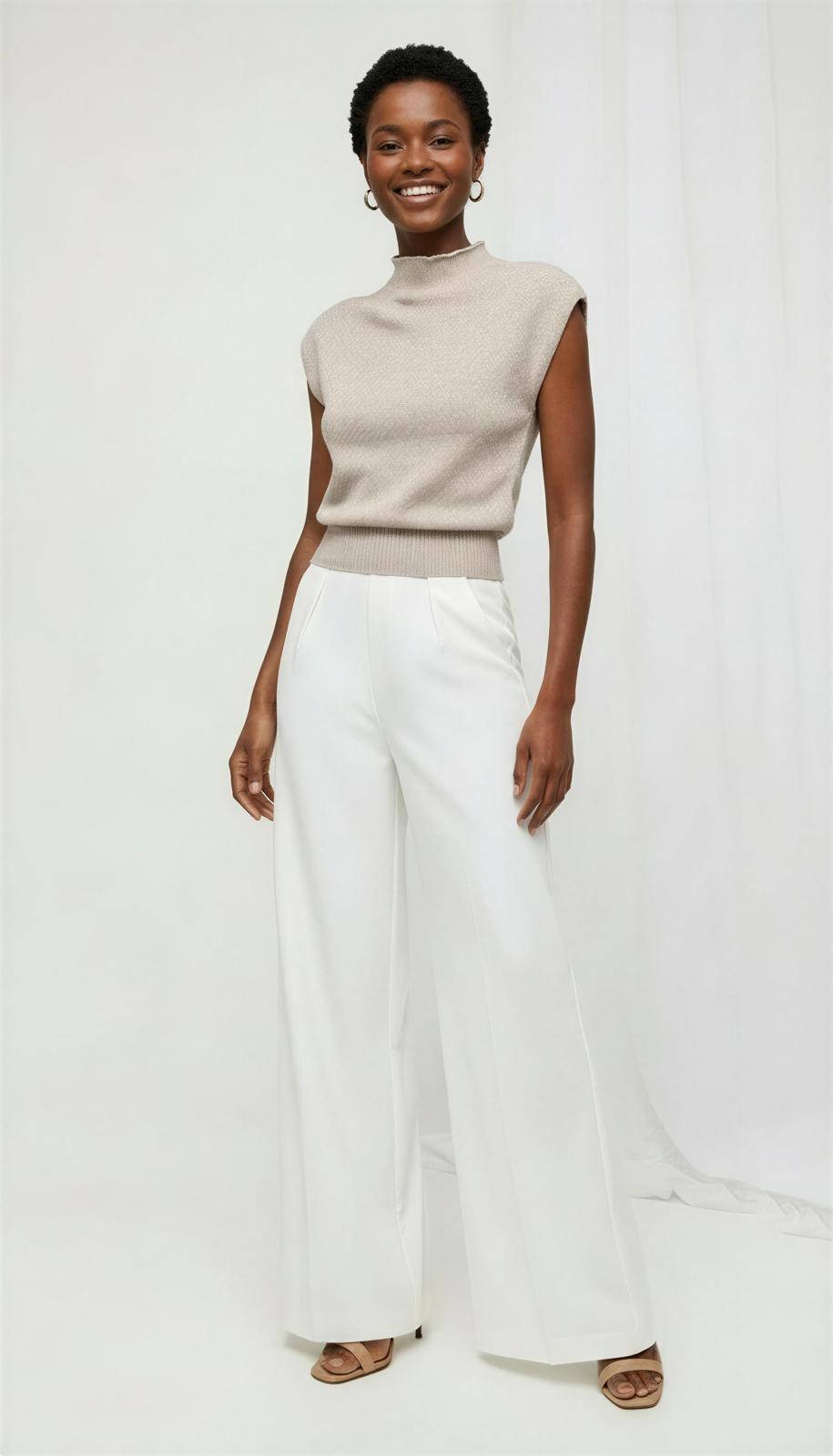 Top Punto Cuello Alto