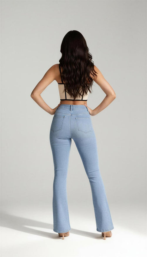 Jeans Flare Cintura Alta